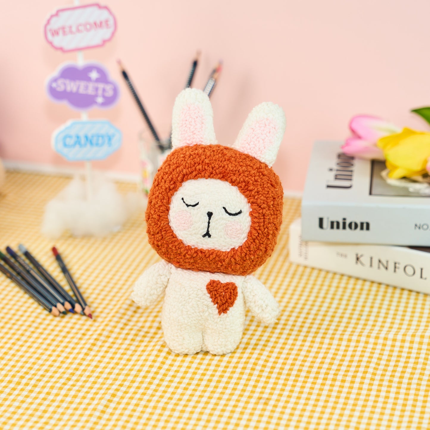 BunBun The Bunny Plush Toy Punch Needle Kit