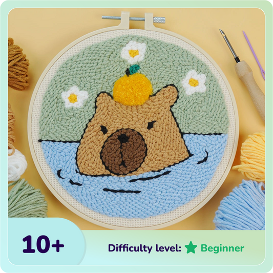 Capybara & Lion Punch Needle Bundle